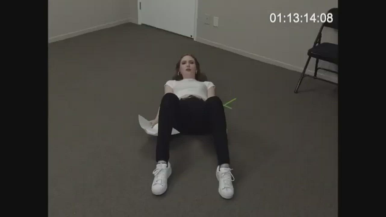 Karen Gillan getting fucked by an invisible man - free porn video