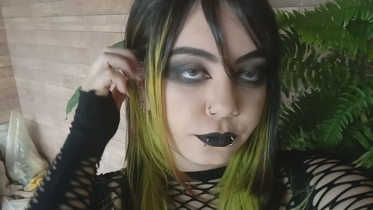 can a goth girl with big boobs like me give you a boner? - free porn video