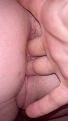 Daddy’s bowling ball. Always nice to feel the tightness while she gags in the cock 45vs18. - free porn video