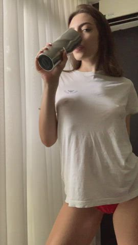 Oh daddy... I made a mess but don't be so angry, I'll make it up to you - free porn video