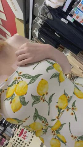 I’m always flashing my big 19yo tits in public [gif] - free porn video