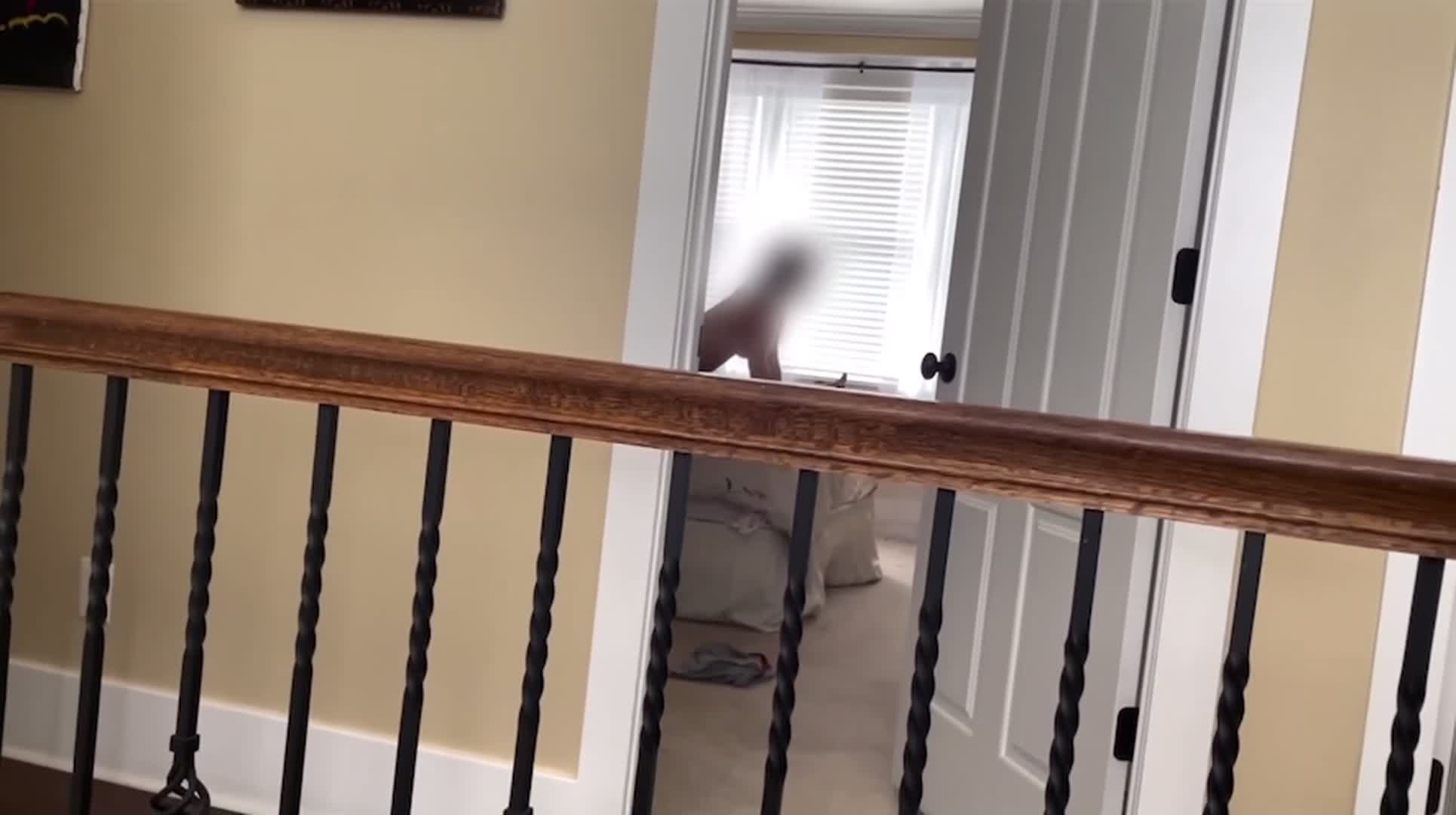 Caught hubby watching me after I got out of bed early to go wake our guest.  - free porn video
