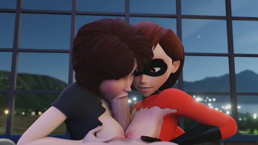 Aunt Cass & Helen Parr (Saveass) [Big Hero Six & The Incredibles] - free porn video