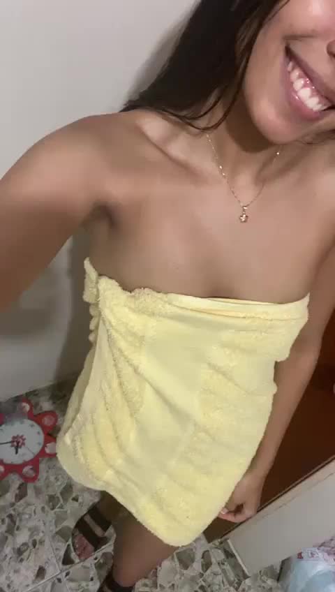 My first Towel drop - free porn video