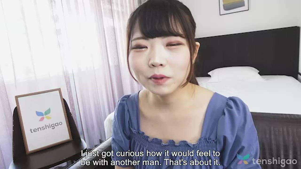 Japanese housewife Asami Wakana comes to us to get naked and fuck - free porn video