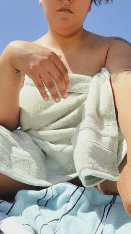 Showing them off at the beach - free porn video