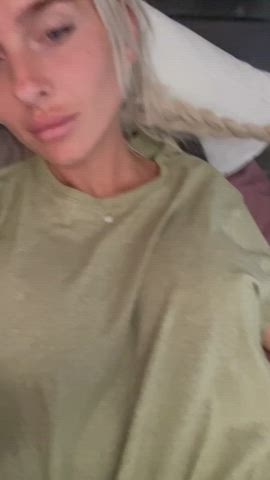 a teen girl is waiting for you in her bed and takes off her clothes) - free porn video
