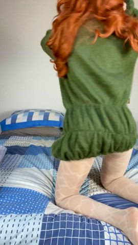 My ass looks best in fishnets - free porn video