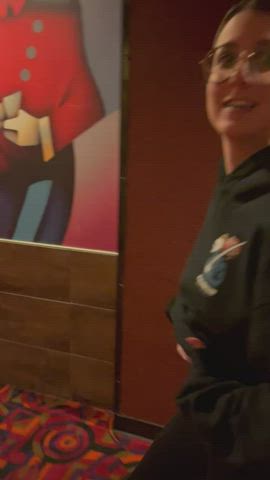 Got caught at the theater 😅 [GIF] - free porn video