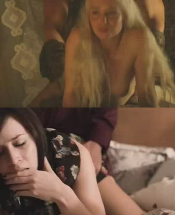 Emilia Clarke vs. Emily Blunt, who do you want to ram more? - free porn video