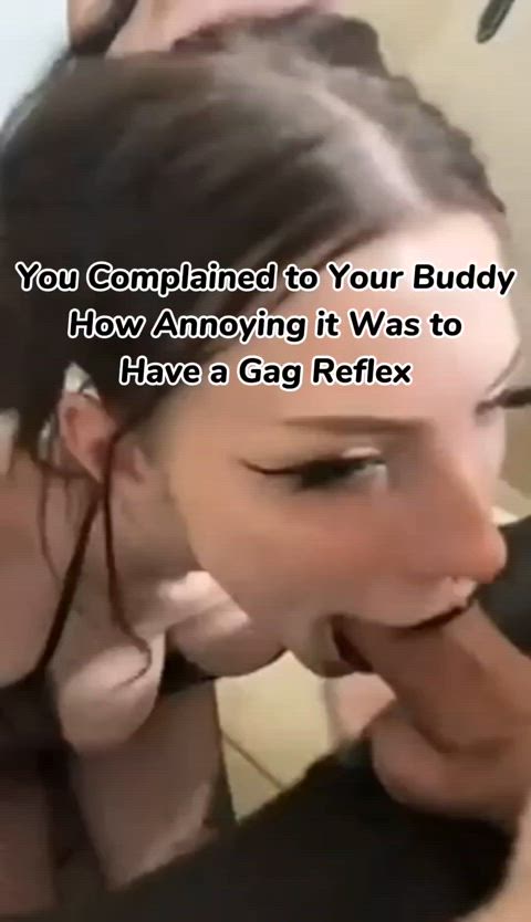 I'm sorry I have a gag reflex goon bud 😓🥵 - free porn video