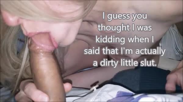 Blonde hotwife sucking some other dude's fat cock...how does that make you feel inside?? - free porn video