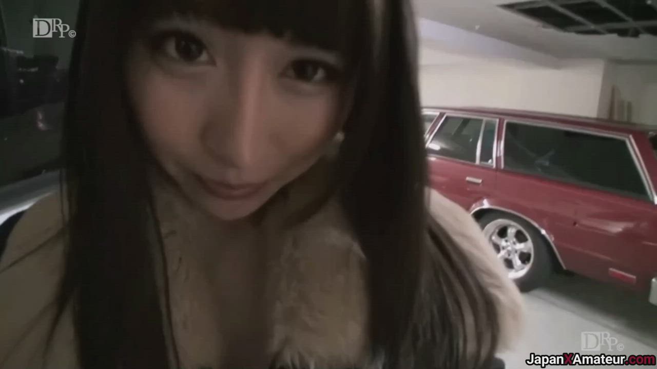 Japanese Girl Flashing Her Nice Tits Before Sucking Dick Inside A Parking Garage - free porn video