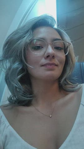[gif] Off on an adventure, loving flashing my tits on the plane - free porn video
