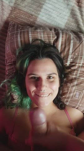 Milf gets her face painted with thick load - free porn video