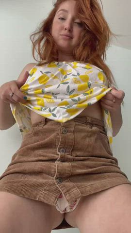 Busty Redhead Bored In Her House - free porn video