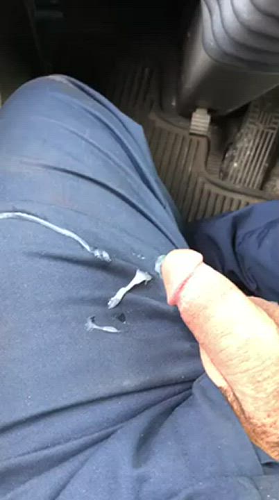 Made a big mess in my uniform - free porn video