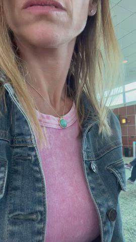 My flights delayed and I’m getting antsy……[GIF] - free porn video