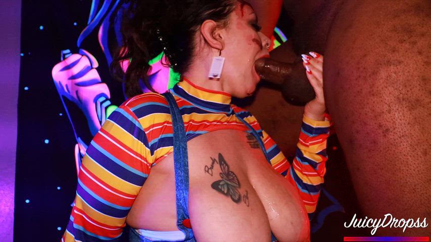 Deepthroat special🎃😈❤️ - free porn video