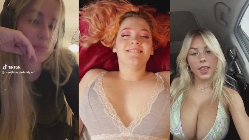 Big titty blonde Tiktok PMV - free porn video