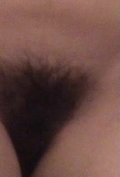 Wife stripping off her panties, to reveal natural bush! - free porn video