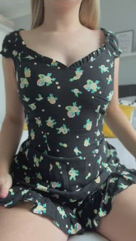 Showing off my new dress - free porn video
