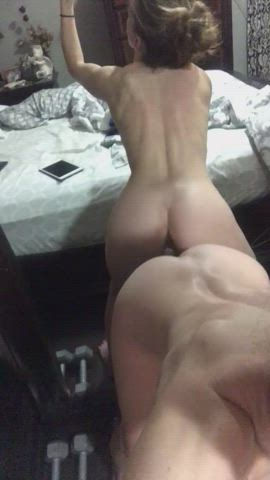 Mirrors are my favorite, they double as great base and view. - free porn video