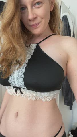 Here's your ready-to-breed French maid! - free porn video