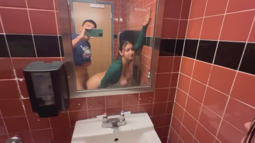 fucking me in the bar bathroom goon bud - free porn video