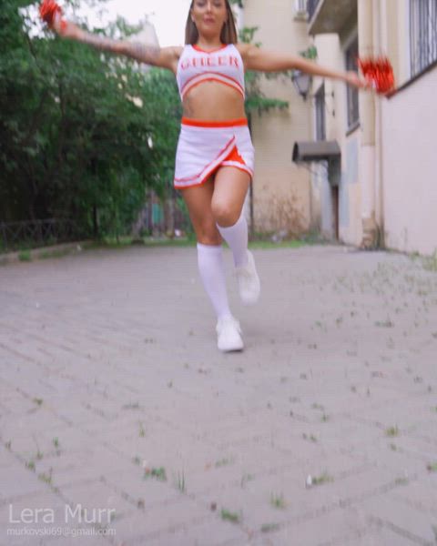 Lera Murr is my kind of cheerleader - free porn video