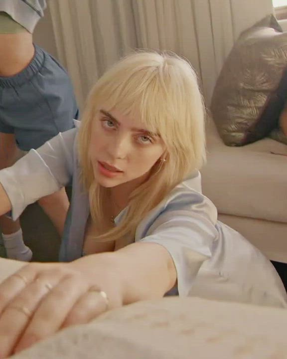 Billie Ellish cleavage closeup slowmo - free porn video