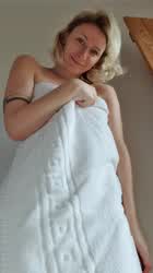 Towel drop - free porn video