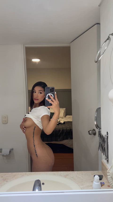 caught you staring, now you owe me a squeeze and lick ;) - free porn video