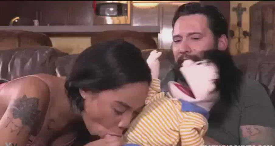 this toy was really looking forward to a blowjob. - free porn video