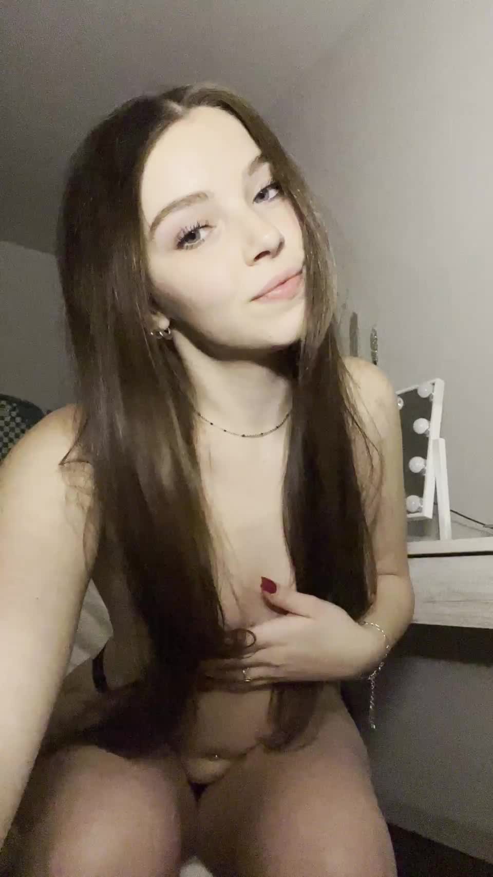 Would you hook up with me despite my tiny titties? - free porn video