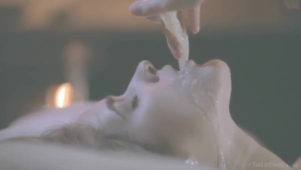 A condom is a great way to collect her favorite treat - free porn video