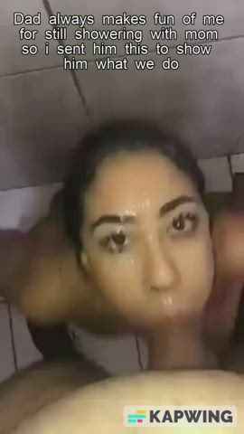 Who's this girl blowjob shower? - free porn video