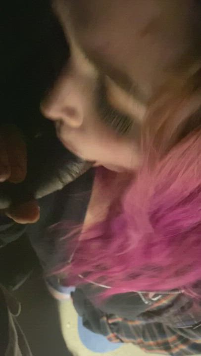 Don't mind me, just getting some head on a winter's night - free porn video