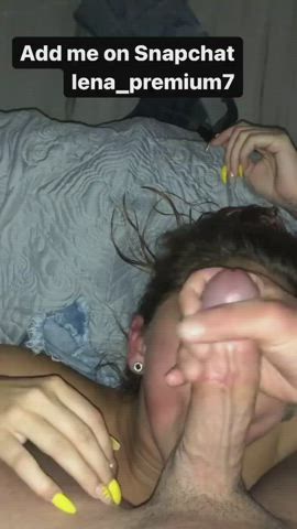 I want it on my mouth but he cum in mu neck - free porn video