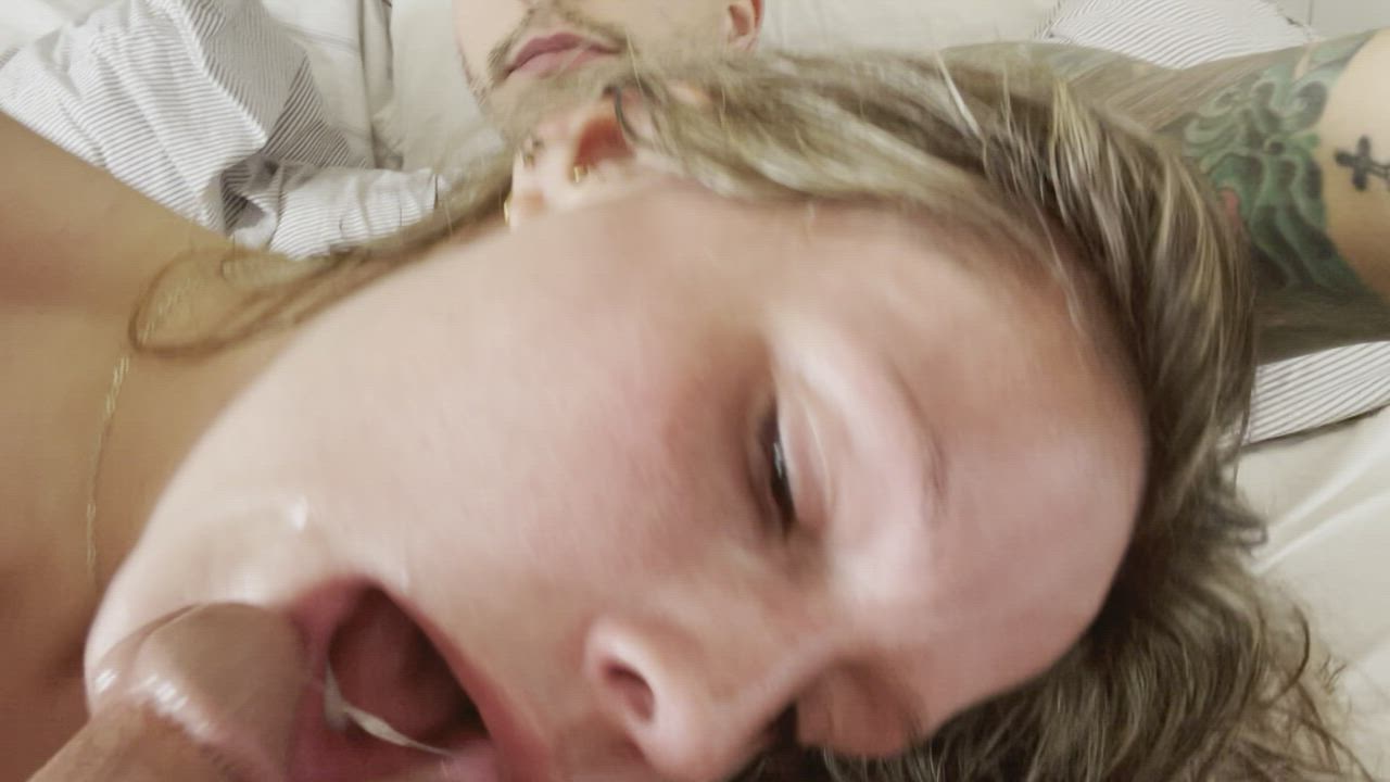 I’m trying not to be so cum hungry and do more facials for y’all, I hope you enjoy 🖤 - free porn video