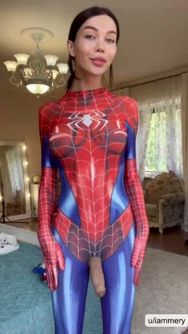 You think I can shoot spiderwebs? - free porn video