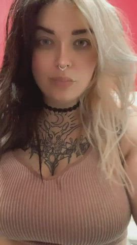 Would somebody sneak into my work bathroom with me and play with my boobs? - free porn video