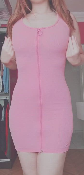 Unzip my dress and cum inside me on our first date? - free porn video