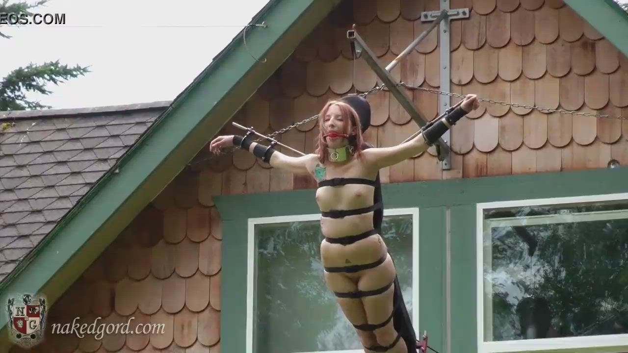 Strung up out doors - free porn video