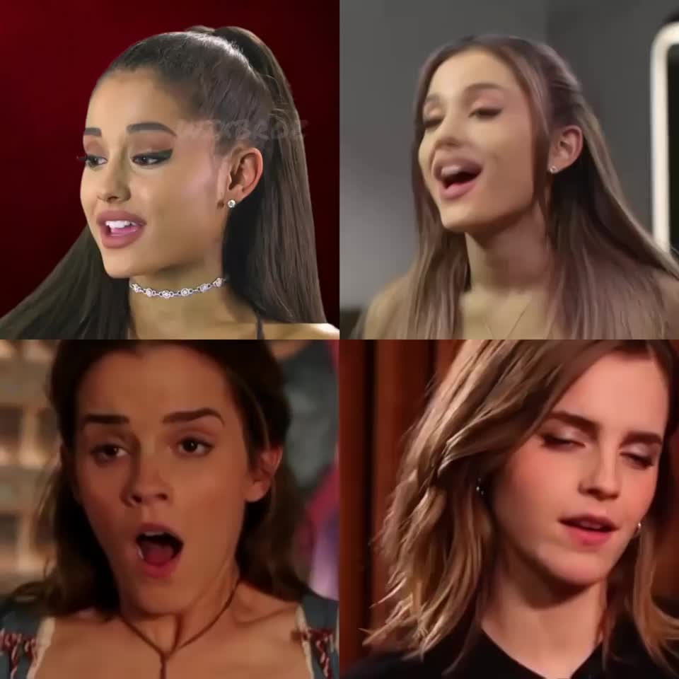 Ariana Grande vs Emma Watson - free porn video