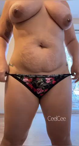 Showing off my new panties - free porn video