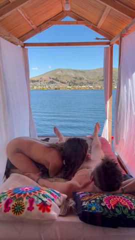 Wait, who’s driving the boat if I’m giving the blowjob? - free porn video