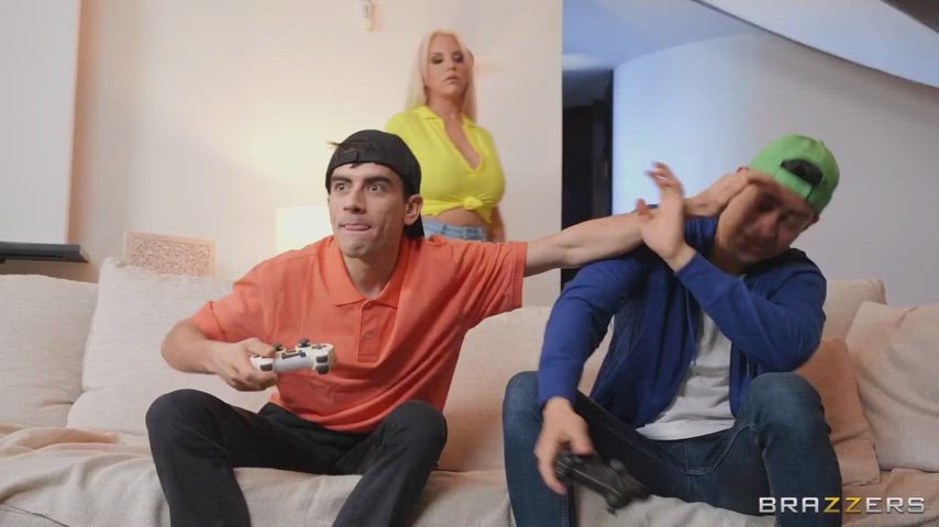 Helping Hands On Her Big Tits - free porn video