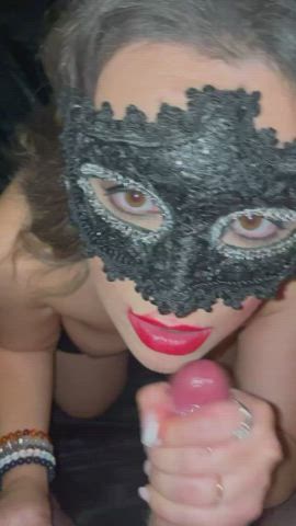 This little cumslut loves to finish him on her face! - free porn video