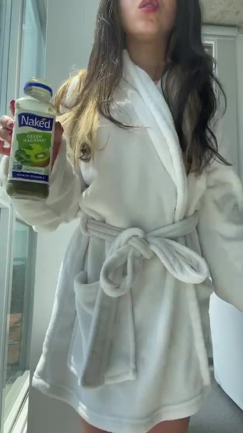 I’m always thirsty.. and I love being Naked 😜 - free porn video